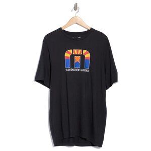 TravisMathew Desert Man Cotton Graphic T-Shirt Black Men´s Size Small S NEW